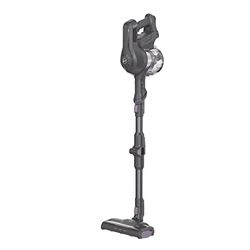 Hoover HF1 HF103X Aspirapolvere Con Tubo Flessibile, Senza Filo, Senza Sacco, 180 W, 0,9 Litri, Autonomia 30 Minuti, Luce LED, 26x23,4x112 cm, Grigio