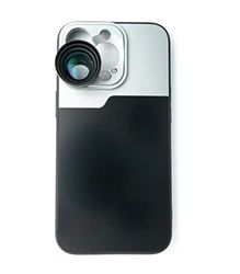 SYSTEM-S Zoom lens 3X Tele lens filter met hoes in zwart voor iPhone 13 Pro