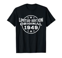 Birthday Vintage 1949 Decorazione classica vintage originale Maglietta