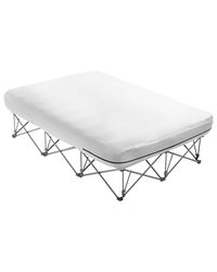 VEVOR Inflatable Mattress with Frame, 600lbs Double Inflatable Camping Bed with Pump, Carry Case, Portable Folding Bed for Guests, Camping, Travel, Indoor Outdoor Use