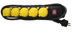 uniTEC 47555 FR H07RN-F3G1 - Etiqueta (IP44, 1,5 m, 5 mm²), preto e amarelo