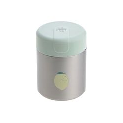 LÄSSIG Baby Children's Thermal Warming Box Porridge Snacks Leak-Proof Stainless Steel 315 ml Food Jar Happy Fruits Lemon
