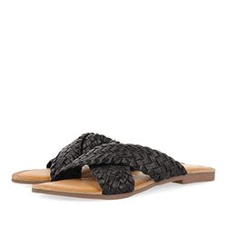 Gioseppo Upala platt sandal för kvinnor, Svart - Svart - 37.5 EU