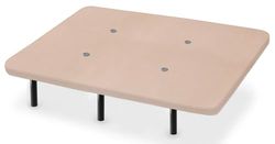 HOGAR24 ES | Base Tapizada con Válvulas de Transpiración | Color Beige | Incluye Juego de 6 Patas de 32 cm | Medida: 105x190 cm