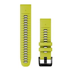 Garmin Fenix/Epix, QuickFit Horlogeband, Siliconen, 22mm, Lime/Graphite