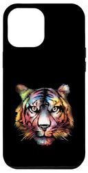 Animals Predatory Cat Watercolor Tiger Head Case for iPhone 12 Pro Max