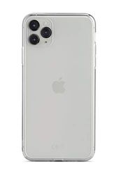 aiino - Glassy fodral för iPhone 11 PRO Max, Genomskinligt skydd för 11 PRO Max, Stötsäker och Anti Graffio, Bakre i Glas, TPU-kant, trådlös laddning 11 PRO Max, italiensk kvalitet - Transparent