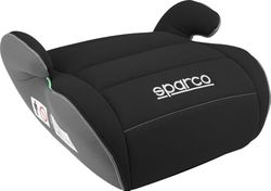Sparco Alzador Infantil de Asiento de Coche Negro y Gris i-Size para Niños y Niñas. Homologado ECE R129/03 125-150 cm. Con funda lavable de 3 cm. Fabricado en ABS de Alta Resistencia