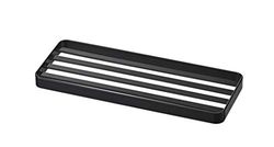 Yamazaki 4806 Tower Plateau sanitaire, Noir, Acier, Minimaliste, 24 x 9 x 1.5 c m