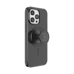 PopSockets: PopCase PlantCore para MagSafe - Funda a Base de Plantas para iPhone 15 Pro MAX con PopGrip Compatible con MagSafe - Agarre para Teléfono con Top Intercambiable - Black Translucent