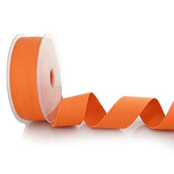 Trimz Fettuccia in cotone, arancione, 30 mm x 5 m