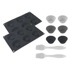 Cecotec Cestino Per Friggitrice Ad Aria In Silicone Cecofry Sweetbake Xl Pack Accessories. Alta Qualità, Privi Di Bpa, Pennelli In Silicone, Compatibili Con Friggitrici Ad Aria Da 9L, Antiaderente