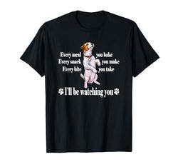 JRT Dog Lover Watching Snack Jack Russell Maglietta