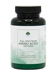 Full Spectrum Amino Acid Powder | BCAA | Vegan Free Form Amino Acids | 200g Powder | G&G Vitamins