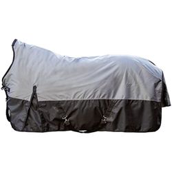 HKM Providence Couverture highneck 1200D, 300g Gris/Noir 155 cm