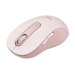 Logitech Signature M650 L Full Size Wireless Mouse - For Large Sized Hands, 2-Year Battery, Silent Clicks, Customisable Side Buttons, Bluetooth, for PC/Mac/Multi-Device/Chromebook - Pink