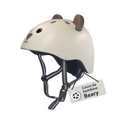 HUDORA Casco per bambini Beary - Casco comodo XXS/XS - Casco sicuro per bicicletta con fantasia orsetti - Casco di pregio per bimbi e bimbe - Ideale per bici senza pedali/monopattini/bici