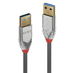 LINDY 36627 2m USB 3.0 Type A kabel, Cromo Line antraciet