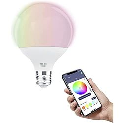 EGLO connect.z Smart Home lampadina Led E27, G95, ZigBee, app e controllo vocale, dimmerabile, colore della luce regolabile, 1300 lumen, 13,5 W