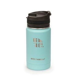 EARTHWELL 12 oz vakuumflaska vattenflaska, Aqua Blue, 350 ml