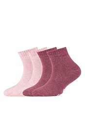 s.Oliver Socks Unisex Kinderen Online Junior Originals Organic ABS Quarter 4-pack sokken, Heather Rose Melange, 23/26, Heather Rose Melange, 23 EU