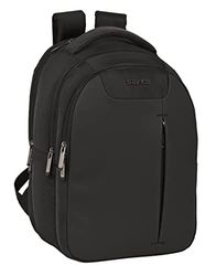 safta Sac à Dos pour Portable et Tablette avec Sortie USB Business Noir (31 x 45 x 23 cm)