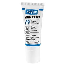 Xavax OKS 1110 Grasso al Silicone sigillante e lubrificante, 20 gr, Bianco