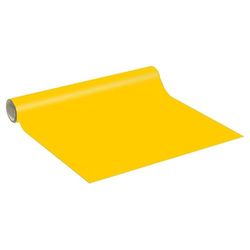 Ambiance Sticker Vinyle Adhésif Sticker Rouleau au Mètre pour Décoration Intérieure, Mur de Cuisine, Autocollant Amovible, Lavable, Imperméable, Meubles, Chambre, Salon - Jaune Moutarde - 60 cm x 50M