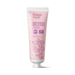 Bottega Verde - Dentifricio Delicato, 75 ml, con Basilico e Calendula, Adatto a Denti Sensibili, Formula Vegana