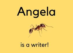 Angela Is A Writer!