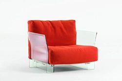 Kartell Pop Outdoor Rivestimento Fodera di Ricambio per Coppia di Cuscini, Tessuto Ikon, Arancione