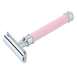 THE GOODFELLAS' SMILE Pearl Shaving rasoio di sicurezza A-141 manico rosa guardia chiusa