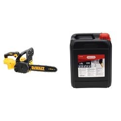 DEWALT - Tronçonneuse Élagueuse Brushless XR 18V - DCM565N-XJ - Tronçonneuse Sans Fil & Oregon - Huile pour Chaîne et Guide-Chaîne de Tronçonneuse, 5 L (O10-4936)