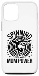 Carcasa para iPhone 13 Pro Soporte de mano Spinning Mom Power Cartwheel para gimnastas y gimnasia