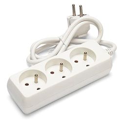 Velamp MULTIP-FR-3 Extensão de 3 tomadas 10/16 A, 3 G1 mm2