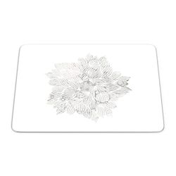Bonamaison, Tapis de Souris Rectangle Imprimé Numériquement, Fond Antidérapant, pour Bureau et Maison, Taille: 22x18cm