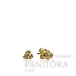 Pandora 25312PE - Pendientes de oro amarillo de 14 quilates