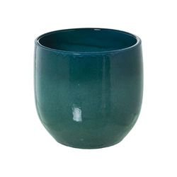 Alexandra House Living Set de Maceteros Azul Cerámica 3 Piezas