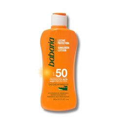 Babaria - Creme solar 50 corpo aloé vera 200 ml | creme solar corporal 50 alta proteção UVA/UVB e infravermelhos | proteção solar 50 | protetor solar