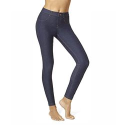 Hue Essential - Leggings in denim da donna - Blu - XL