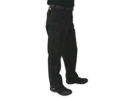 Lee Cooper LCPNT205 Pantaloni Cargo classici da lavoro multitasche per uso intensivo e di facile manutenzione da uomo, Nero, 36W / 31L