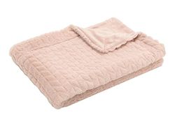 Amadeus - Plaid Chevron Vieux Rose 130x170 143178 Taille Unique