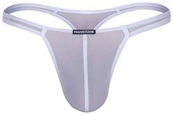 MANstore Underwear, M101 Thongs, White, Men's Size M, Pack of 1