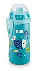Tigex 10255589unior Cup drinkfles met push-pull tuit kameleon effect 300 ml 36 maanden lekvrij met clip BPA-vrij vis ,1 Stuk (1er-pakket) (turkoois),Blauw