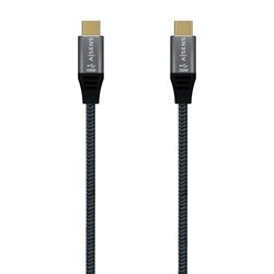 Velocraze Cable usb - cable usb 3.2 gen2x2, 20gbps, 100w, e-mark, usb-c a usb-c, gris, 0.6m, ideal para transferencia rápida y potente.