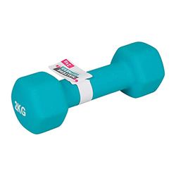 UPFIT – Mancuerna de 2 kg – Agarre perfecto – Forma estudiada para poder realizar diferentes ejercicios versátiles – Permite un entrenamiento completo – Mango ancho y funcional azul