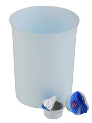 APS 02038 tafelrestcontainer Ø 11 cm, H: 14 cm, 0,9 liter SAN, wit