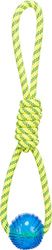 TRIXIE Rugiada con palla per cani, poliestere/TPR, Ø 6 × 40 cm – 33662