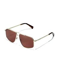 HAWKERS Unisex poker rosewood zonnebril, bruin · goud, volwassenen, Brown · goud