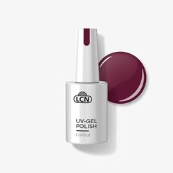 LCN UV-nagellack Dark Cherry – täckande och långvarig shellac – mild blötläggning – vegan, djurförsöksfri och HEMA-fri – 10 ml